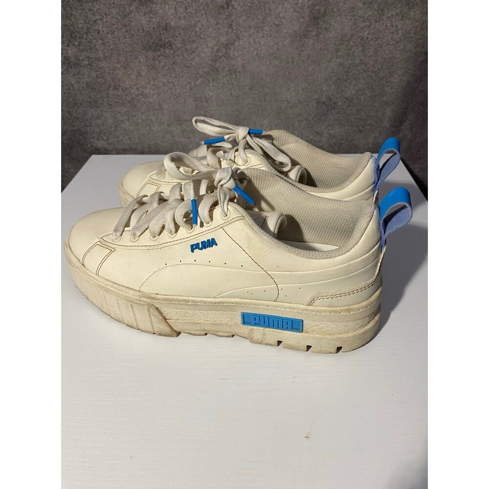 Puma Mayze Infuse Platform Women's Size 9 Cream Blue Sneakers 384974-02